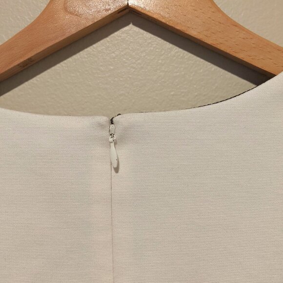 Vintage 80s Michael Kors Black & Cream Colorblock Sheath Mini Dress – Size XS - Picture 9 of 11